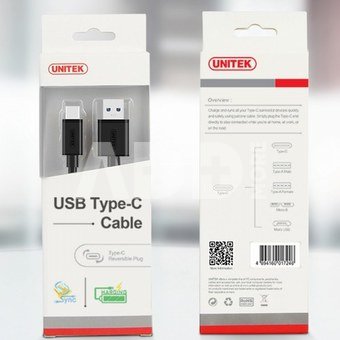 Unitek CABLE USB TYP-C TO USB 3.0; 1m; Y-C474BK