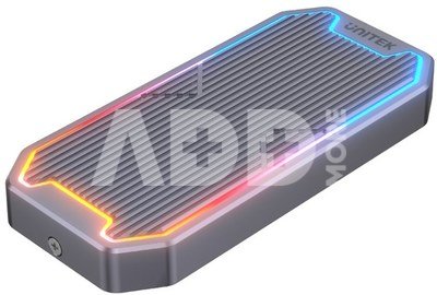 Unitek Enclosure M.2 NMVe/SATA, 10 Gbps, RGB; S1210B