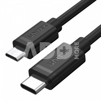 Unitek USB Cable Type-C microUSB; 1m; Y-C473BK