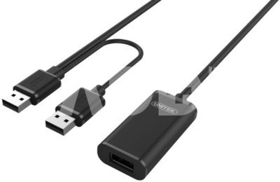 Unitek USB EXTENSION 2.0; 10m; Y-278; BLACK