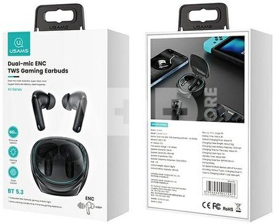 USAMS Bluetooth headphones 5. 3 TWS XJ13 Gaming black