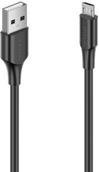 USB 2.0 A Male to Micro-B Male 2A Cable Vention CTIBC 0.25m Black