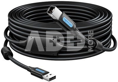 USB 2.0 A to B cable Vention COQBJ 5m Black PVC