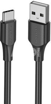 USB 2.0 A to USB-C 3A cable 0.25m Vention CTHBC black