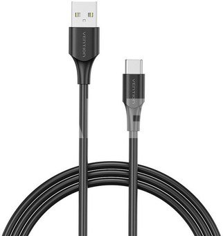 USB 2.0 A to USB-C 3A cable 0.25m Vention CTHBC black