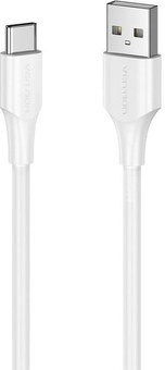 USB 2.0 A to USB-C 3A Cable Vention CTHWF 1m White