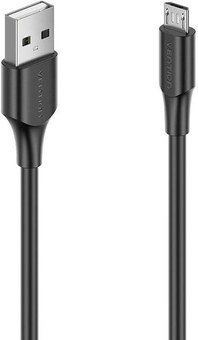 USB 2.0 Male to Micro-B Male 2A 1.5m Vention CTIBG (black)