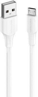 USB 2.0 Male to Micro-B Male 2A 1.5m Vention CTIWG (white)