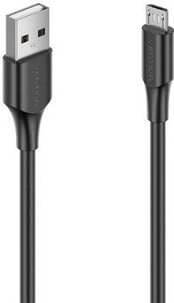 USB 2.0 Male to Micro-B Male 2A 2m Vention CTIBH (black)
