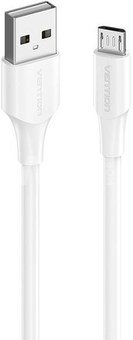 USB 2.0 Male to Micro-B Male 2A 2m Vention CTIWH (white)