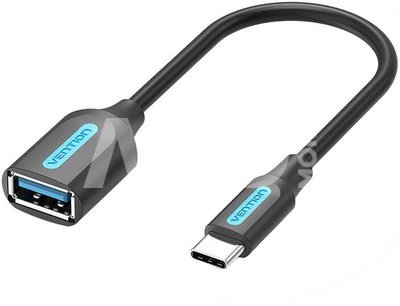 USB-C 3.1 Male to USB-A Female OTG Cable Vention CCVBB 0.15m, Black, PVC