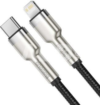 USB-C cable for Lightning Baseus Cafule, PD, 20W, 0,25m (black)