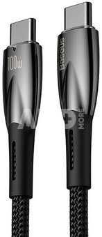 USB-C cable for USB-C Baseus Glimmer Series, 100W, 1m (Black)