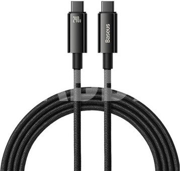 USB-C to USB-C cable Baseus Tungsten Gold 240W 2 m (black)