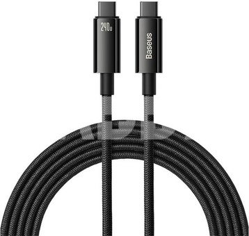 Baseus USB-C to USB-C cable Tungsten Gold 240W 3m (black)