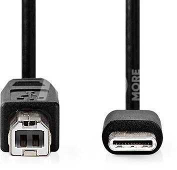 USB Cable 2m USB-C to USB-B