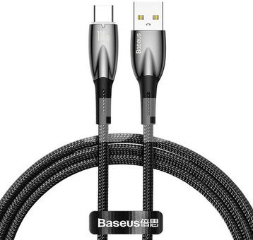 Baseus USB cable for USB-C Baseus Glimmer Series, 100W, 1m (Black)