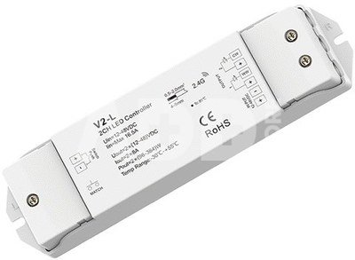 V2-L valdiklis-imtuvas 12-36V DC, 2x8A