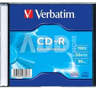 Verbatim CD-R 80/700MB 52X extra protection AZO slim box - 43347
