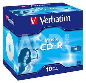 1x10 Verbatim CD-R 80 / 700MB Audio Color Live it Jewel Case
