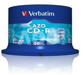 1x50 Verbatim Data Life Plus CD-R 80, 52x Speed, Spindle