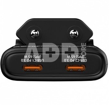 Verbatim Fold n Go GaN Charger 65W 2xUSB C schw.klappb.St.32354
