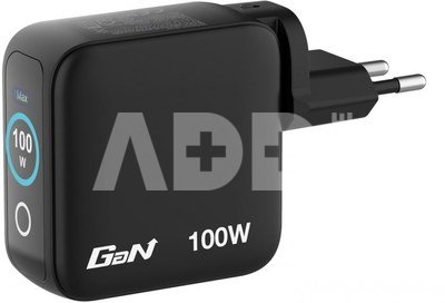 Verbatim Mini GaN Charger 100W mit Display 2xUSB-C +1xA 30239