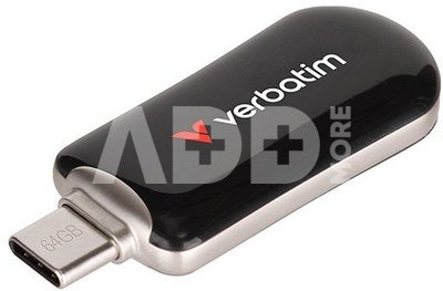 Verbatim Plectra Black 64GB USB-C Flash Drive 30224