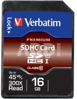 Verbatim SDHC Card 16GB Class 10