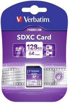 Verbatim SDXC Card 128GB Class 10