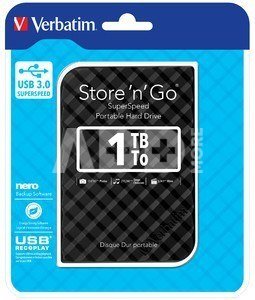 Verbatim Store n Go 2,5 1TB USB 3.0 black Gen 2
