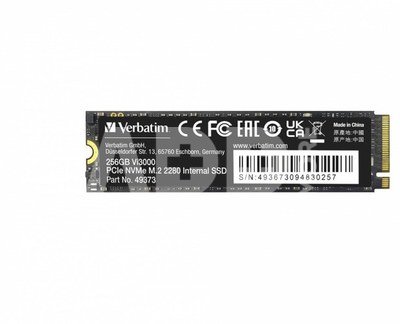 Verbatim Vi3000 PCle NVMe M.2 SSD 256GB 49373