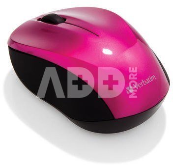 Verbatim Go Nano Wireless Mouse Hot Pink
