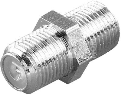 Vivanco cable connector F double socket 2pcs