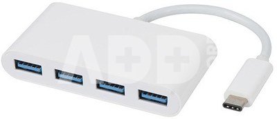 Vivanco USB-хаб USB-C 3.1, 4 порта, белый (34292)