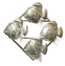 Wall Candleholder Fish H28 cm metal