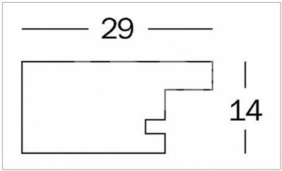 Walther Home 3x13x18 Wooden black HO338B