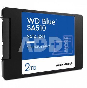SSD|WESTERN DIGITAL|Blue SA510|2TB|SATA 3.0|Write speed 520 MBytes/sec|Read speed 560 MBytes/sec|2,5"|TBW 500 TB|MTBF 1750000 hours|WDS200T3B0A