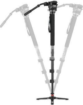 Nest WF C500S Carbon Monopod met Fluid Video Head