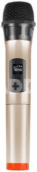 Wireless dynamic microphone UHF PULUZ PU628J 3.5mm (gold)