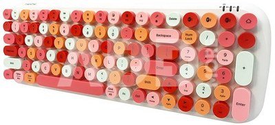 Wireless keyboard MOFII Candy BT (White-Pink)