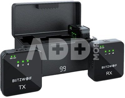 Wireless Microphone BlitzWolf, BW-SX63, 1000mAh (black)