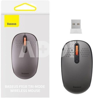 Wireless mouse Baseus F01B Tri-mode 2.4G BT 5.0 1600 DPI (frosted grey)