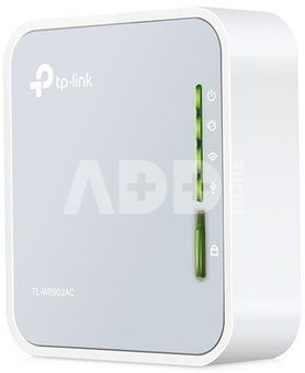 TP-LINK Router TL-WR902AC 802.11ac, 300+433 Mbit/s, 10/100 Mbit/s, Ethernet LAN (RJ-45) ports 1, Antenna type 3xInternal, 1x USB 2.0