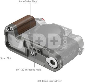 SmallRig Wooden L-Shape Grip for X-T50 (Charcoal Silver)4736