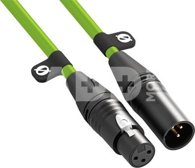 XLR CABLE-3m green - XLR/XLR kabel