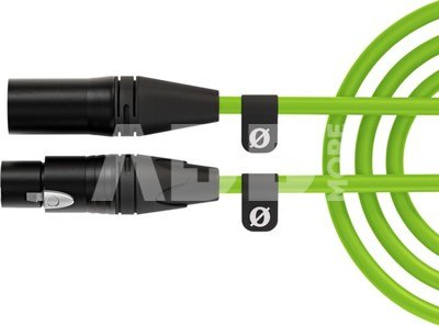 XLR CABLE-3m green - XLR/XLR kabel