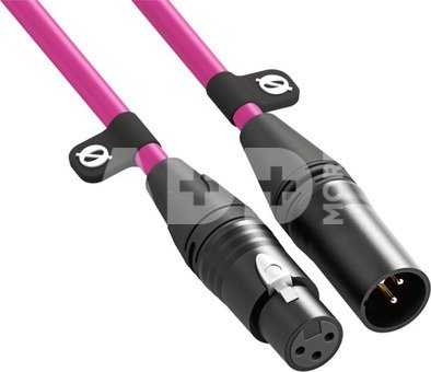 XLR CABLE-3m pink - XLR/XLR kabel