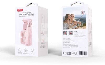 XO tripod-selfie stick SS29 BT 64cm, pink