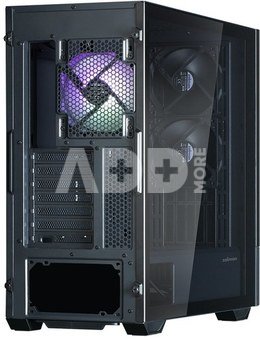 Zalman Z10 DS ATX Mid Tower PS Case Black, 120 mm ARGB Fan x1